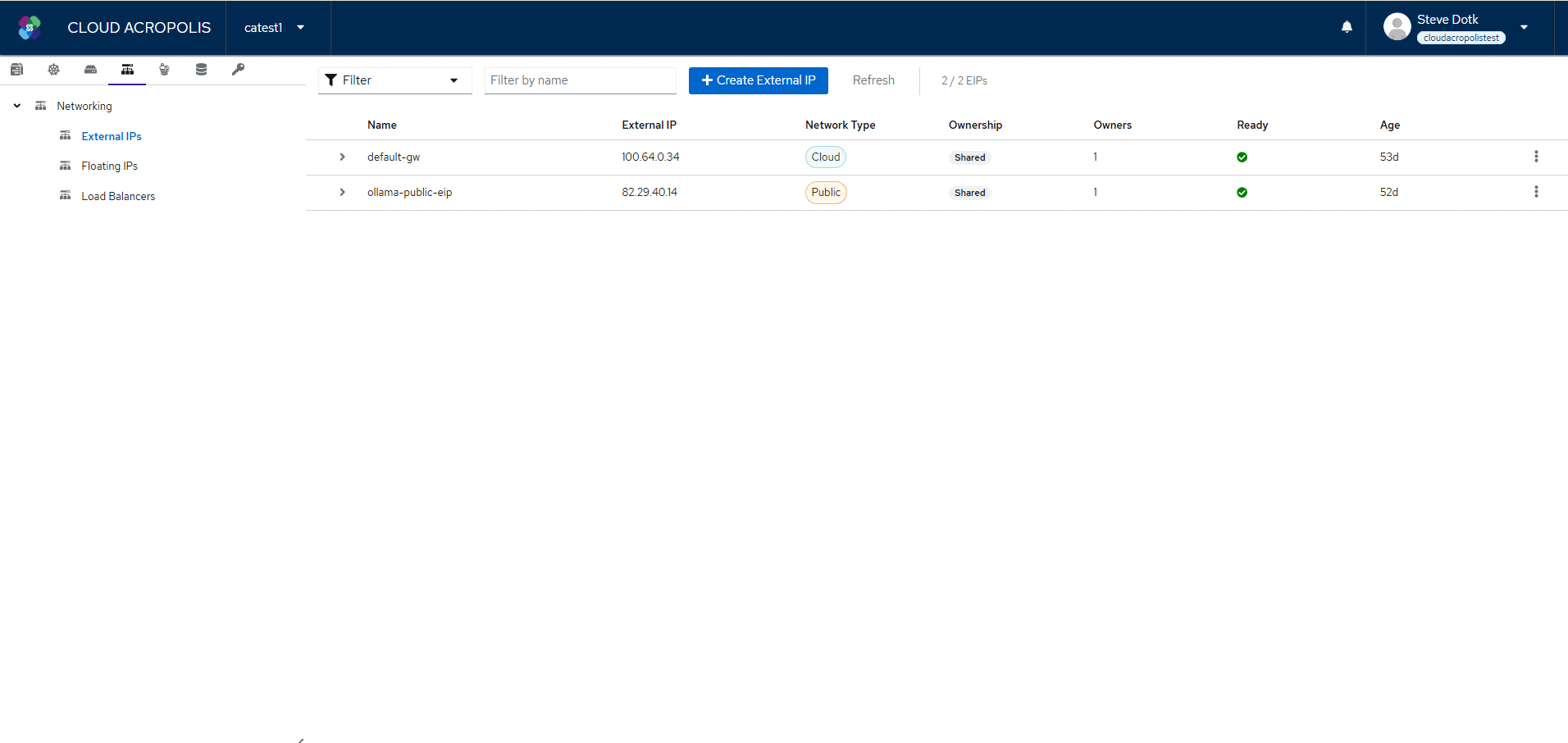 Kube-DC platform screenshot 4
